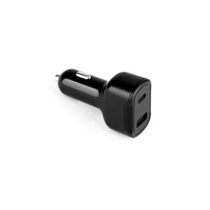Adaptador USB Carregador Veicular Personalizado | Dimensões (L x A x P): 4.3 x 7.1 x 2.7 | Peso = 25 g