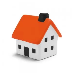 Anti-Stress Formato Casa Personalizada | Dimensões (L x A x P): 7.0 x 8.0 x 7.0 | Peso = 30 g