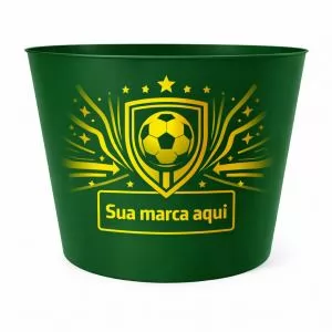 Balde de Pipoca Personalizado | Dimensões (L x A x P): 19.5 x 14.6 x 14.8 | Peso = 81 g