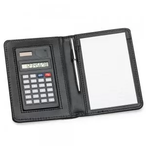 Bloco de Anotações com Calculadora Personalizado | Dimensões (L x A x P): 10.4 x 15.3 x 2.2 | Peso = 130 g