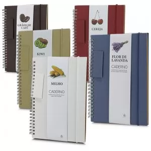 Bloco de Anotações com Pautas Personalizado | Dimensões (L x A x P): 15.0 x 21.0 x 2.0 | Peso = 180 g