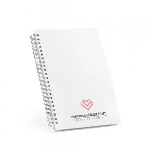 Bloco de Anotações com Pautas Personalizado | Dimensões (L x A x P): 14.4 x 21.0 x 1.0 | Peso = 109 g