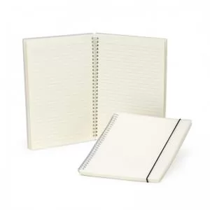 Bloco de Anotações com Pautas Personalizado | Dimensões (L x A x P): 19.0 x 26.0 x 1.7 | Peso = 350 g