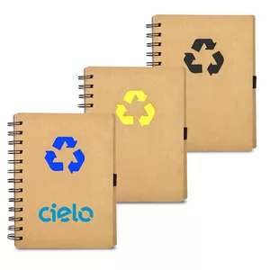 Bloco de Anotações Ecológico com Pautas Personalizado | Dimensões (L x A x P): 14.9 x 18.0 x 1.0 | Peso = 165 g