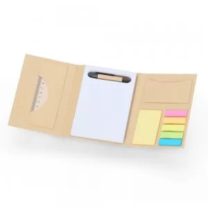 Bloco de Anotações sem Pauta Ecológico Personalizado | Dimensões (L x A x P): 10.8 x 15.5 x 2.0 | Peso = 185 g