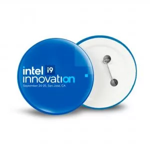 Botton de Metal 55mm Personalizado | Dimensões (L x A x P): 5.5 x 5.5 x 0.5 | Peso = 9 g