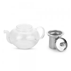 Bule Chaleira de Vidro Personalizada | Dimensões (L x A x P): 19.7 x 10.8 x 6.5 | Peso = 250 g