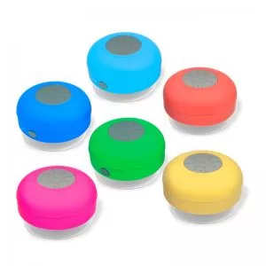 Caixa de Som Personalizada Resistente à Água | Dimensões (L x A x P): 8.4 x 8.4 x 3.9 | Peso = 124 g