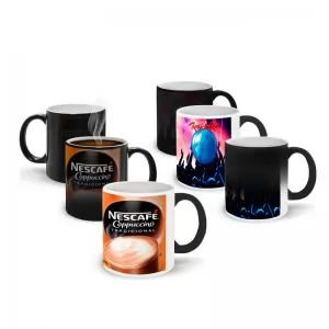 Caneca de Porcelana Mágica Personalizada | Dimensões (L x A x P): 9.6 x 12.3 x 8.3 | Peso = 330 g