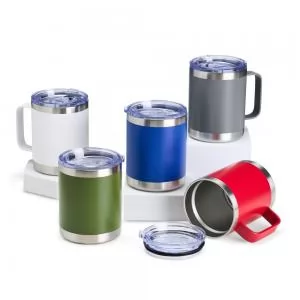 Caneca Térmica Personalizada | Dimensões (L x A x P): 11.9 x 11.4 x 8.8 | Peso = 300 g