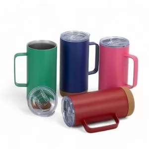 Caneca Térmica Personalizada | Dimensões (L x A x P): 11.3 x 17.5 x 7.5 | Peso = 345 g