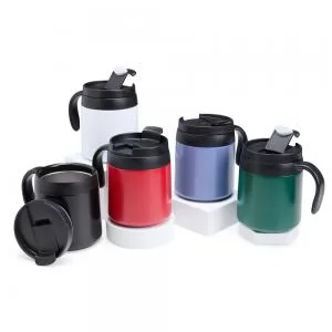 Caneca Térmica Personalizada | Dimensões (L x A x P): 12.6 x 12.3 x 9.3 | Peso = 235 g