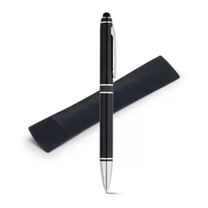 Caneta de Metal com Ponteira Touch Personalizada | Dimensões (L x A x P): 1.3 x 13.8 x 1.1 | Peso = 21 g