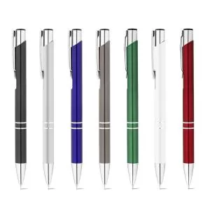 Caneta de Metal Personalizada | Dimensões (L x A x P): 1.0 x 13.7 x 1.4 | Peso = 15 g