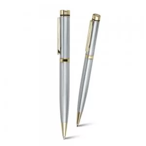 Caneta de Metal Personalizada | Dimensões (L x A x P): 1.4 x 14.0 x 1.1 | Peso = 30 g