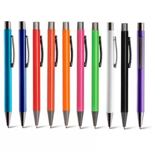 Caneta de Metal Personalizada | Dimensões (L x A x P): 1.4 x 13.6 x 1.2 | Peso = 15 g