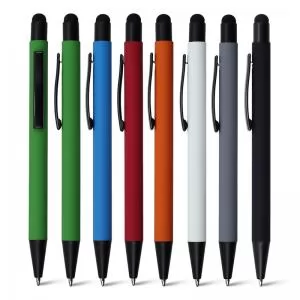 Caneta de Metal Touch Personalizada | Dimensões (L x A x P): 1.0 x 14.5 x 0.8 | Peso = 17 g