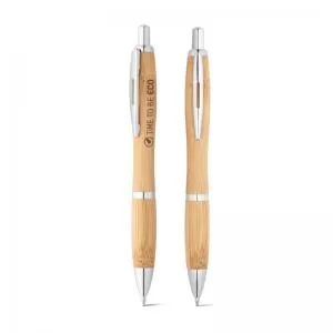 Caneta ecológica de Bambu Personalizada | Dimensões (L x A x P): 14.3 x 1.3 x 1.2 | Peso = 12 g