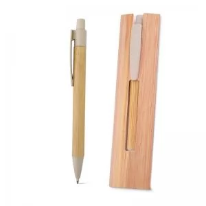 Caneta ecológica de Bambu Personalizada | Dimensões (L x A x P): 1.4 x 13.8 x 1.1 | Peso = 13 g