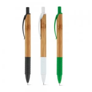 Caneta Ecológica de Bambu Personalizada | Dimensões (L x A x P): 1.1 x 14.2 x 1.0 | Peso = 10 g