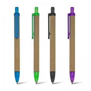 Caneta Ecológica Personalizada | Dimensões (L x A x P): 1.3 x 13.3 x 9.0 | Peso = 6 g