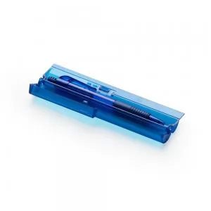 Caneta Esferográfica com Estojo Personalizado | Dimensões (L x A x P): 8.5 x 3.2 x 15.5 | Peso = 25 g