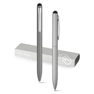 Caneta Personalizada com Ponteira Touch | Dimensões (L x A x P): 1.0 x 14.2 x 1.0 | Peso = 47 g