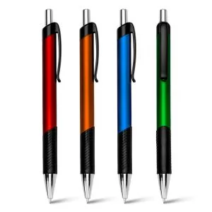 Caneta Plástica Personalizada | Dimensões (L x A x P): 1.4 x 14.1 x 1.2 | Peso = 10 g