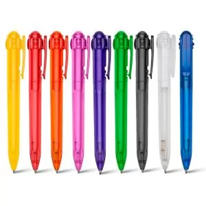 Caneta Plástica Personalizada | Dimensões (L x A x P): 1.7 x 13.5 x 1.5 | Peso = 10 g
