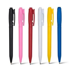 Caneta Plástica Personalizada | Dimensões (L x A x P): 1.6 x 13.6 x 1.2 | Peso = 8 g