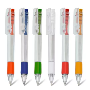 Caneta Plástica Personalizada | Dimensões (L x A x P): 1.7 x 13.3 x 1.2 | Peso = 11 g