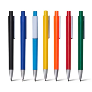 Caneta Plástica Personalizada | Dimensões (L x A x P): 1.4 x 13.7 x 1.1 | Peso = 8 g