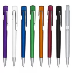Caneta Plástica Personalizada | Dimensões (L x A x P): 1.3 x 14.0 x 1.2 | Peso = 8 g