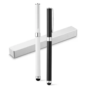 Caneta Roller de Metal com Ponteira Touch Personalizada | Dimensões (L x A x P): 9.0 x 1.0 x 14.1 | Peso = 23 g