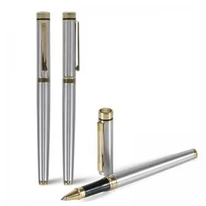 Caneta Roller de Metal Personalizada | Dimensões (L x A x P): 1.4 x 13.8 x 1.0 | Peso = 29 g