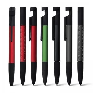 Caneta Touch Multifunção Personalizada | Dimensões (L x A x P): 1.1 x 15.6 x 1.3 | Peso = 15 g