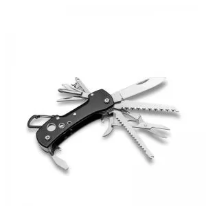 Canivete 12 Funções Personalizado | Dimensões (L x A x P): 3.2 x 8.9 x 1.6 | Peso = 106 g