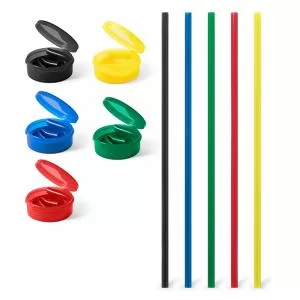 Canudo com Estojo Personalizado | Dimensões (L x A x P): 2.0 x 5.5 x 5.5 | Peso = 18 g