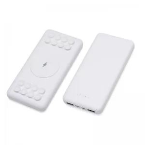 Carregador por indução Wireless Power Bank 10000mAh Personalizado | Dimensões (L x A x P): 6.9 x 14.1 x 1.8 | Peso = 248 g
