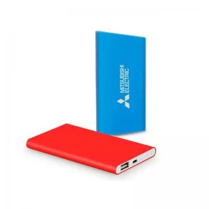 Carregador Portátil Power Bank 4000mAh  Personalizado | Dimensões (L x A x P): 6.8 x 11.0 x 1.0 | Peso = 105 g