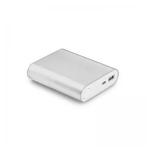 Carregador Portátil Power Bank 8000mAh Personalizado | Dimensões (L x A x P): 7.7 x 9.0 x 2.1 | Peso = 232 g