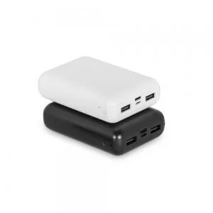 Carregador Power Bank 10000mAh Personalizado | Dimensões (L x A x P): 6.4 x 9.2 x 2.6 | Peso = 215 g