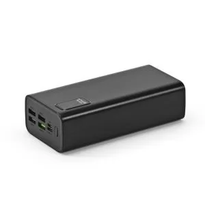Carregador Power Bank 30000mAh Personalizado | Dimensões (L x A x P): 6.9 x 14.3 x 4.1 | Peso = 600 g
