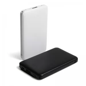 Carregador Power Bank 5000mAh Personalizado | Dimensões (L x A x P): 6.4 x 10.5 x 1.4 | Peso = 165 g
