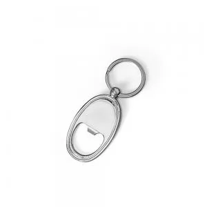 Chaveiro Abridor em Metal Personalizado | Dimensões (L x A x P): 3.6 x 6.7 x 0.3 | Peso = 26 g