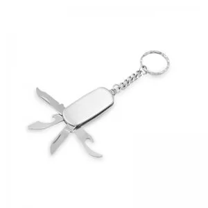 Chaveiro Canivete 4 Funções Personalizado | Dimensões (L x A x P): 2.7 x 5.0 x 0.0 | Peso = 27 g