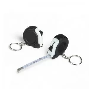 Chaveiro com Trena de 1M Personalizada | Dimensões (L x A x P): 4.3 x 4.0 x 1.8 | Peso = 25 g