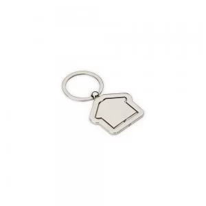 Chaveiro de Metal Formato Casa Personalizado | Dimensões (L x A x P): 4.0 x 4.2 x 3.0 | Peso = 30 g