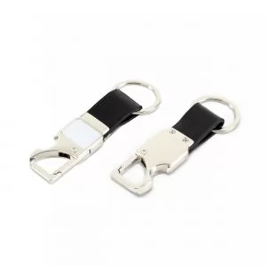 Chaveiro de Metal Personalizado | Dimensões (L x A x P): 3.2 x 10.1 x 0.7 | Peso = 30 g