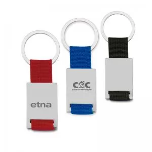 Chaveiro de Metal Personalizado | Dimensões (L x A x P): 3.4 x 8.5 x 0.7 | Peso = 36 g